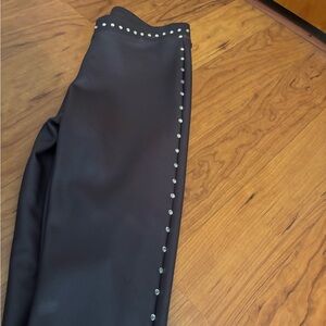 Express Grey Leggings with Rhinestones